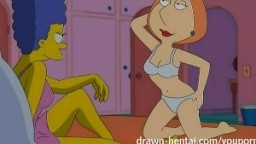 Porno Simpsons - Marge Simpson et Lois Griffin