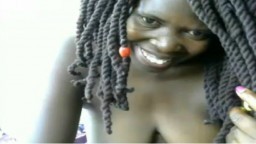 La webcam est le meilleur moyen pour cette africaine de s'exciter - XXX